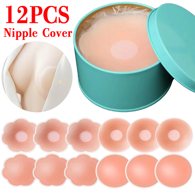 Push Up Bra Silicone - 6/12 шт. Невидимые самоклеящиеся многоразовые накладки